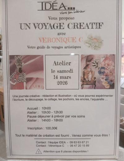 Véronique C - Journée Créative du 14 mars 2026 chez Idea Vivre à Draguignan