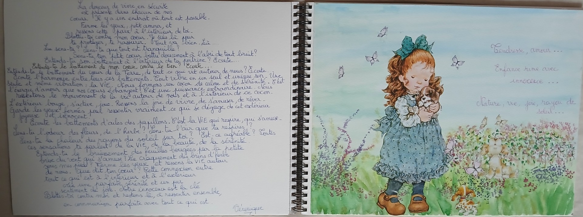 Véronique C - Guide de séjours créatifs, collage Petite fille Véronique C - Guide de séjours créatifs, collage Petite fille